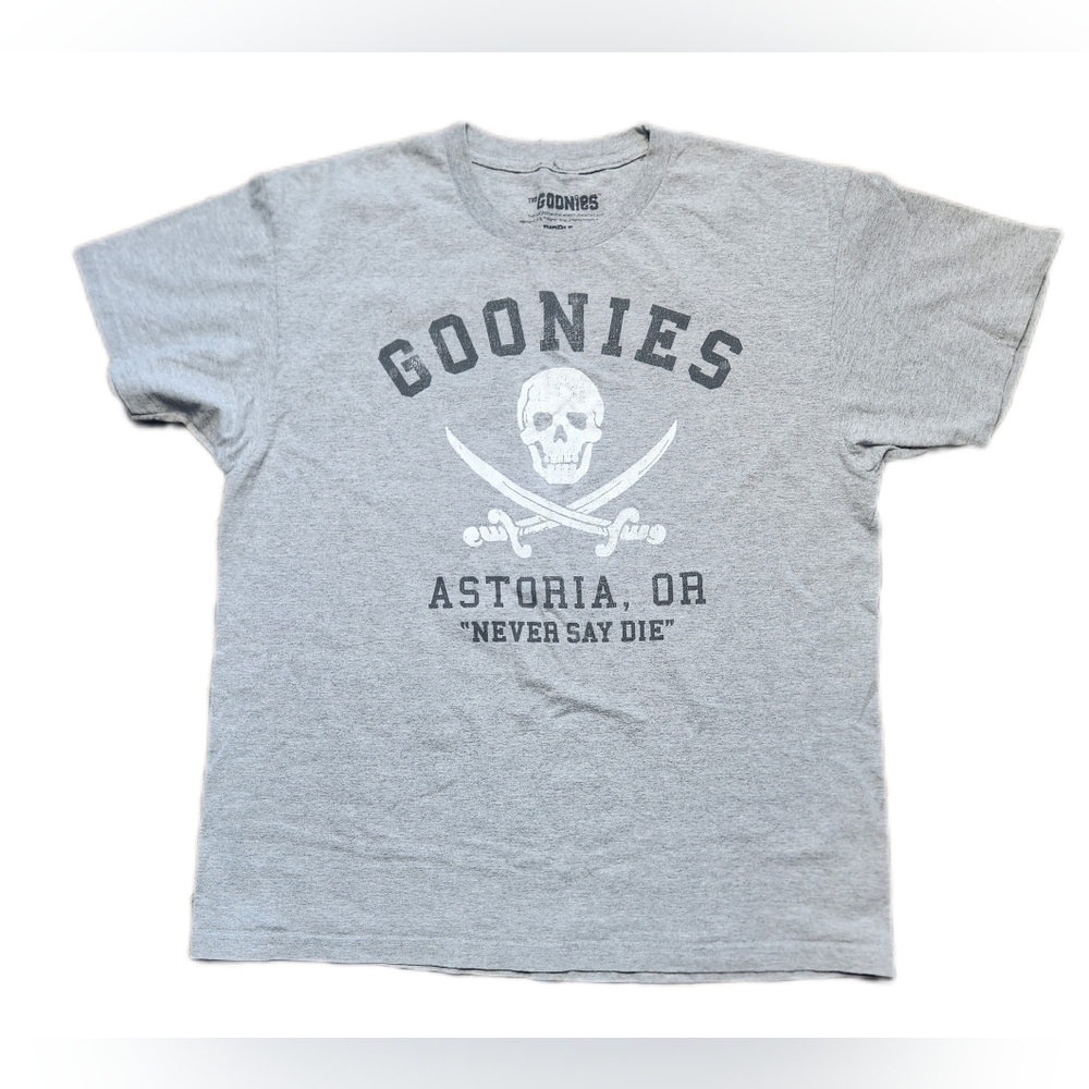 GOONIES Tee Shirt Gray Size L